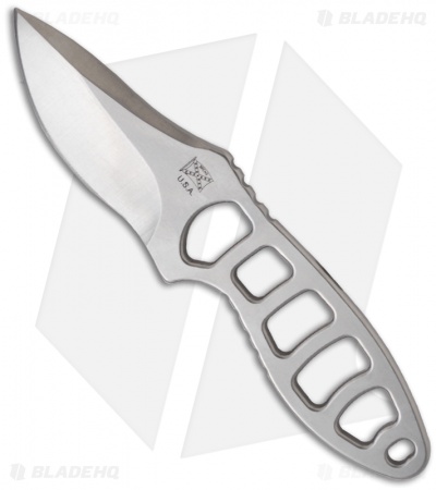 Walter Brend Knives M2 Neck Knife Fixed Blade (2.5" Stonewash)