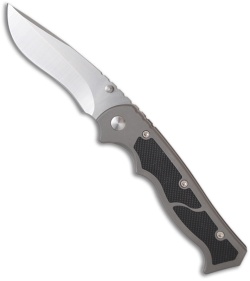 Walter Brend Marauder Knife Titanium w/ Kraton Inserts (3.75" Stonewash)