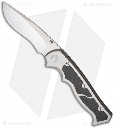 Walter Brend Marauder Knife Hand Satin Titanium w/ Carbon Fiber Pre-Production