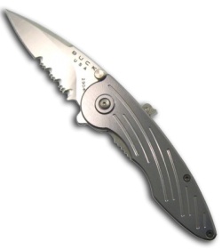 Buck Grey Impulse Spring Assisted Knife (Satin SER) 0292GYX-B
