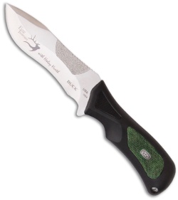 Buck Haley Heath ErgoHunter Adrenaline Pro Knife (4.5" Plain) 0088GRSHH-B