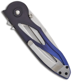 Buck Blue-Black Tempest Spring Assist Knife (Satin SER)