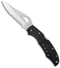 Spyderco Byrd Cara Cara Pocket Knife w/ FRN Handles (3.88" Satin Serr) BY03PSBK