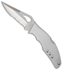 Spyderco Byrd Flight Stainless Steel Knife BY05PS (3.44" Satin Serr)