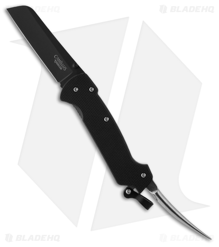 Camillus 6.5" Carbonitride Titanium Marlin Spike G10 Knife (2.5" Black