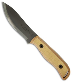 Camillus 8.5" Bushcrafter Knife Micarta Fixed Blade (4" Gray Plain) 19095