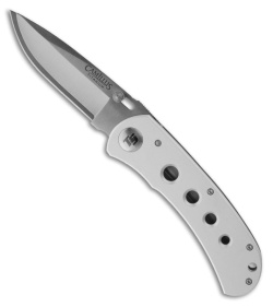 Camillus TigerSharp 6.5" Titanium Bonded Silver Knife (2.5" Plain/Serr) 18562