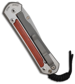 Chris Reeve Large Sebenza 21 Knife w/ Bloodwood Inlay (3.625" Plain)