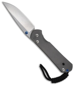 Chris Reeve Small Sebenza 21 Knife Left Handed (2.94" Stonewash Plain)