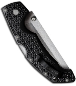 Cold Steel Voyager Large Tanto Point Folding Knife (4" Stonewash Serr) 29TLTH