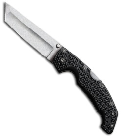 Cold Steel Voyager Large Tanto Point Folding Knife (4" Stonewash Plain) 29TLT