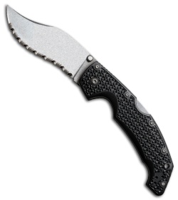 Cold Steel Voyager Large Vaquero Folding Knife (4" Stonewash Serr) 29TLVS