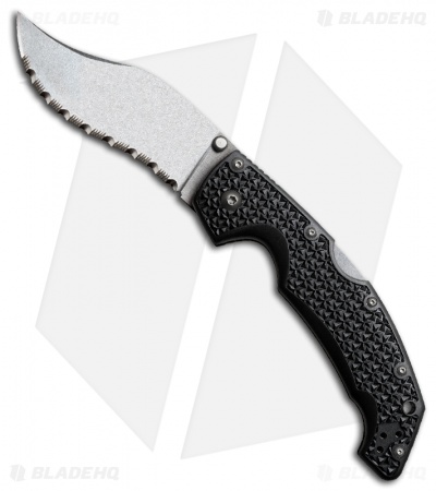 Cold Steel Voyager Large Vaquero Folding Knife (4" Stonewash Serr) 29TLVS