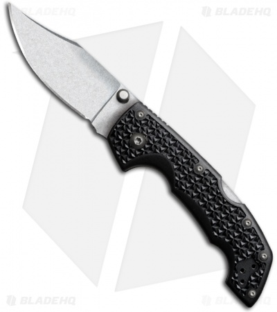Cold Steel Voyager Medium Clip Point Folding Knife (3" Stonewash Plain) 29TMC
