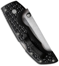 Cold Steel Voyager Medium Tanto Folding Knife (3" Stonewash Serr) 29TMTH