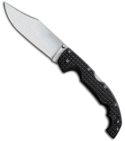 Cold Steel Voyager X Large Clip Point Folding Knife (5.5" Stonewash Plain) 29TXC