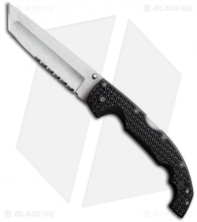 Cold Steel Voyager X Large Tanto Folding Knife (5.5" Stonewash Serr) 29TXTH