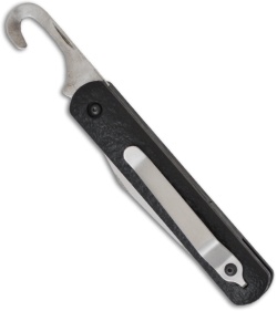 Colonial Knife Company M-724 Black Auto Rescue Military Knife w/Clip (3" Plain)