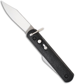 Colonial Knife Company M-724 Black Auto Rescue Knife w/Bail Loop (3" Plain)
