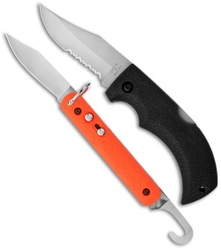 Colonial Knife Company M-724 Orange Automatic & Lockback Folder Knife Set