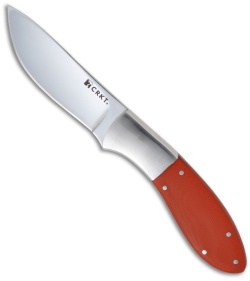 CRKT Kommer 2-Shot Fixed Blade Knife (3.15" Polished Plain) 2840