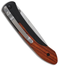CRKT Delegate Gentleman Knife w/ Cocobolo Wood & G10 (3" Satin Plain) 1053W
