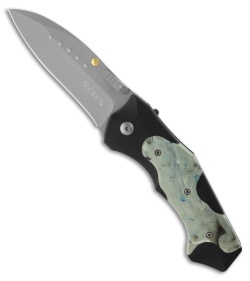 CRKT Elishewitz Montu Scarab Knife Spring Assisted (3.25" Bead Blast Plain) 1140