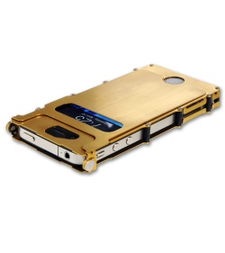 CRKT iNoxCase Stainless Steel iPhone 4/4S Case (Gold) INOX4G