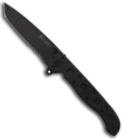 CRKT M16-10KZ Tactical Zytel Folding Tanto Knife (3" Black Serr)
