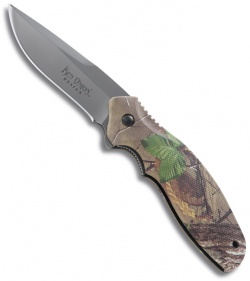 CRKT Shenanigan Z Green Camo Ken Onion Folding Knife (3.25" Bead Plain) K481CXP