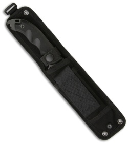 Blackwater Ursa 6 Spear Point Fixed Blade Knife Black G10 (5.95" Black Serr)
