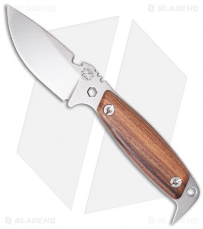 DPx H.E.S.T II Woodsman Survival Knife w/ Santos Wood Handle (3.15" Stone Plain)