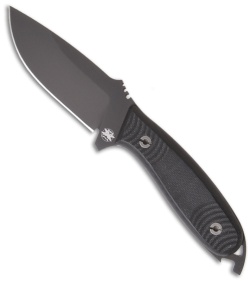DPx H.E.F.T. 4 Assault Survival Knife w/ G-10 Handle (4� Black Plain)