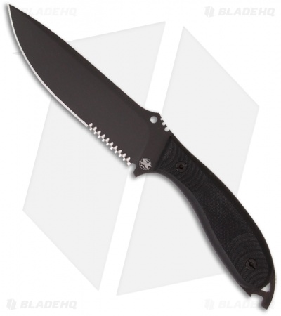 DPx H.E.F.T. 6 Assault Survival Knife w/ G-10 Handle (5.75" Black Serr)