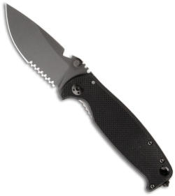 DPx HEST 2.0 Knife Triple Black Special Edition G10 / Titanium (3.25" Serr) T3