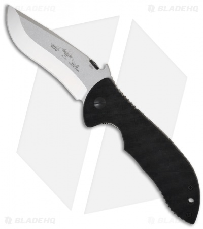 Emerson Commander SF Folding Knife w/ Wave (3.75" Stonewash Plain)