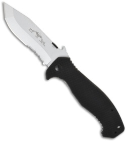 Emerson CQC-15 SFS Knife Tanto w/ Wave (3.9" Satin Ceramic Serr)