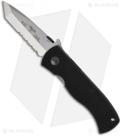 Emerson Mini CQC-7 Knife w/ Wave (2.9" Stonewash Serr) CQC7