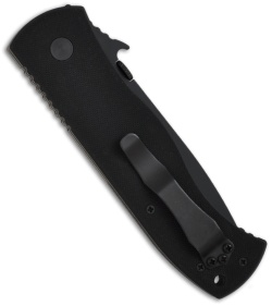 Emerson Super CQC-7 BT Tanto Knife w/ Wave (3.78" Black Plain)