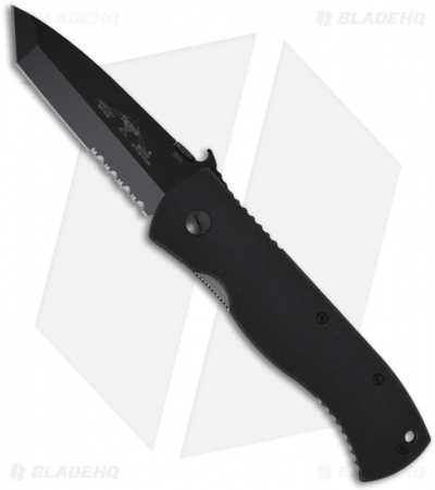 Emerson Super CQC-7 BTS Tanto Knife w/ Wave (3.78" Black Serr)