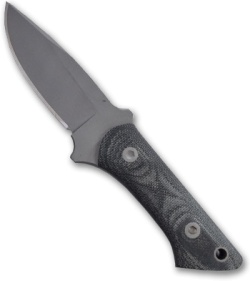 EnTrek USA Lynx Fixed Blade Knife w/ Canvas Micarta Handle (Bead Blast PLN)