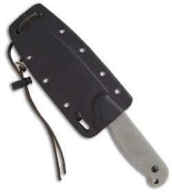 ESEE Laser Strike Knife Fixed Survival Blade w/ Fire Starter (5" Black) LS-P