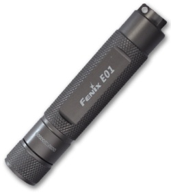 Fenix E01 Flashlight Grey Compact Nichia White GS LED Light 10 Lumens