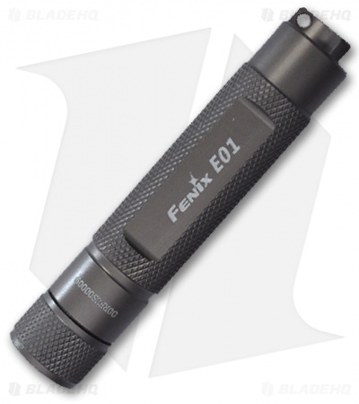 Fenix E01 Flashlight Grey Compact Nichia White GS LED Light 10 Lumens