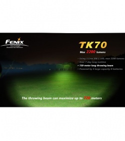 Fenix TK70 Flashlight XM-L LED (2200 Lumens) w/ Tenergy Charger & 4 D Batteries