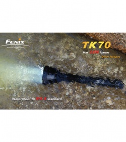 Fenix TK70 Flashlight XM-L LED (2200 Lumens) w/ Tenergy Charger & 4 D Batteries