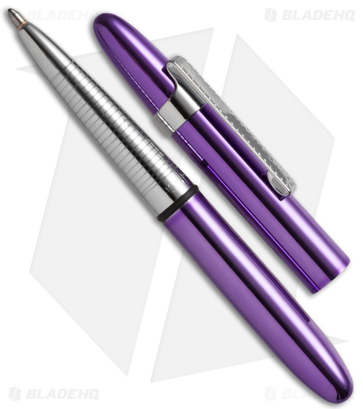 Fisher Space Pen Purple Passion Bullet w/ Clip 400PPCL Blade HQ