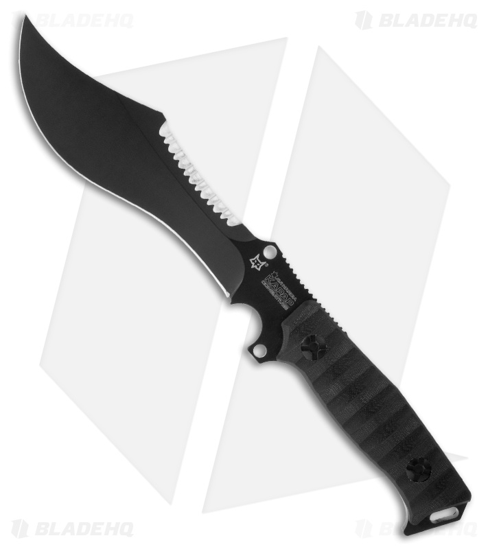Fox Knives Israeli Tracker Kapap Fixed Blade Knife w/ Kit (7.5" Black