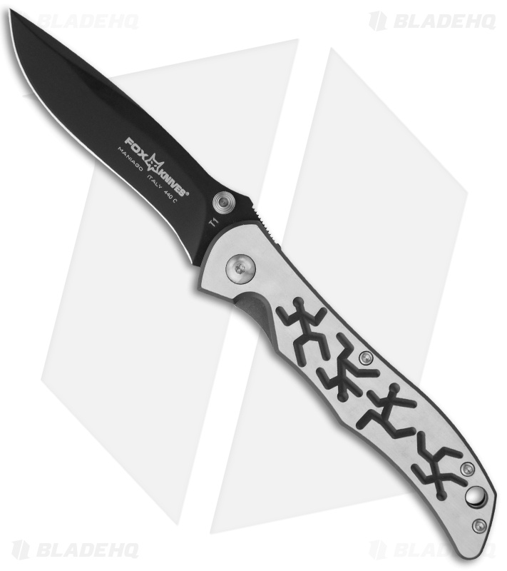 Fox Knives Terzuola Folder Knife (3.25" Black) T1/1 Blade HQ