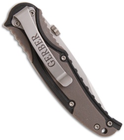 Gerber PR 3.0 Gray Manual Knife (Serr) 01551